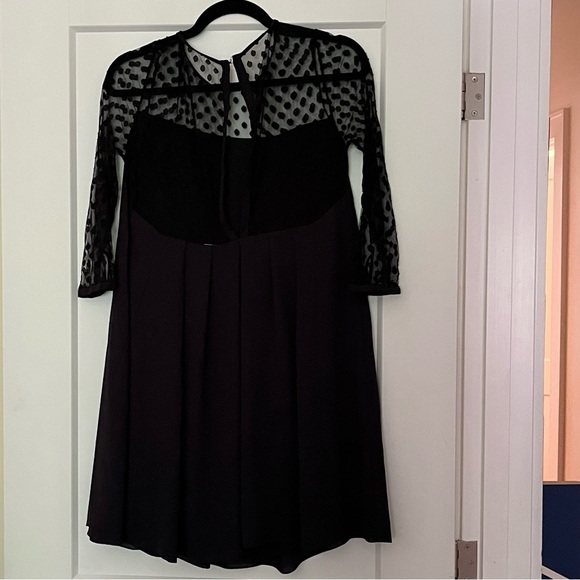 Chic Elegant French Polkadot Glamorous Claudie Pierlot Designer Dress - Picture 2 of 11